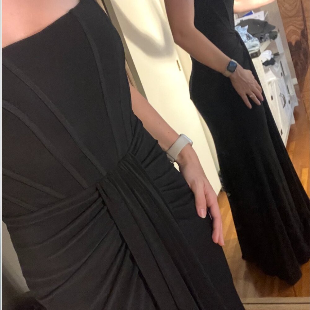 Mac Duggal Strapless Sweetheart Jersey Gown - Picture 5 of 8
